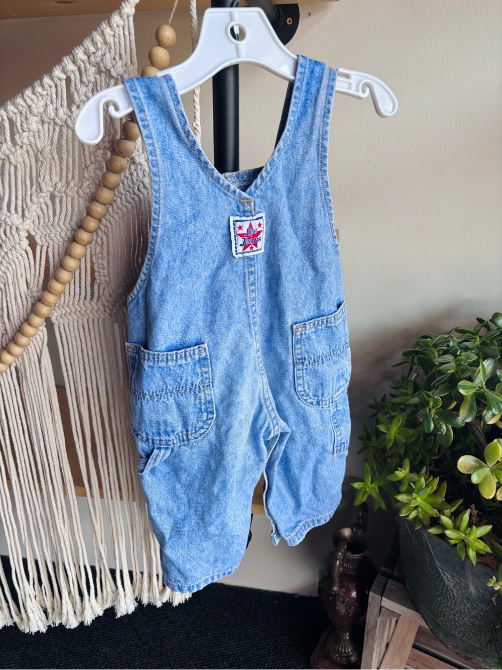 Lee Light Blue Denim Kids Overalls